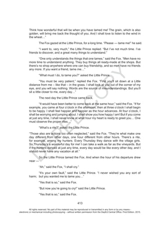 D
EPED
C
O
PY
All rights reserved. No part of this material may be reproduced or transmitted in any form or by any means -
electronic or mechanical including photocopying – without written permission from the DepEd Central Office. First Edition, 2015.
 