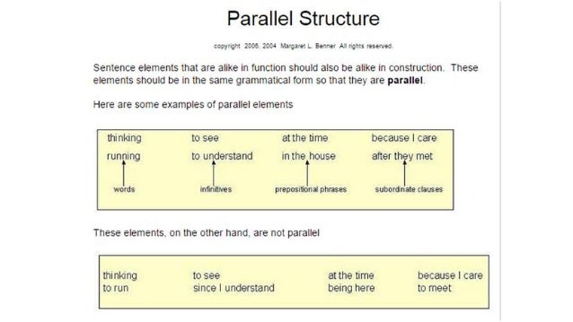 eng 10 quarter 1 parallel structure examples of parallel structure