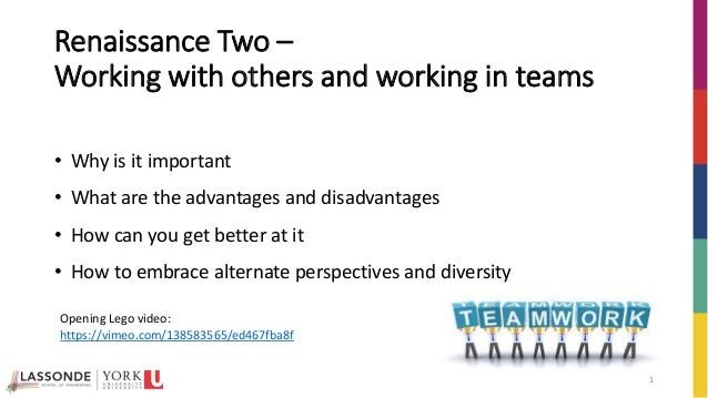advantages of working in teams