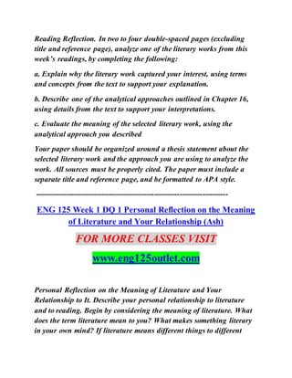 Eng 125 Outlet The Secret Of Eduation Eng125outlet Com