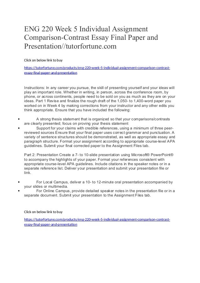 Eng 220 week 5 essay image