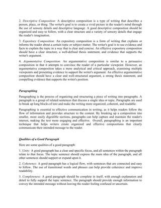 Comprehensive Guide to Effective English Composition Writing | DOCX