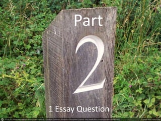 Part
1 Essay Question
 