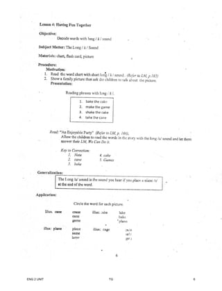Eng 2 unit 2 TG | PDF