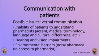 MEDICATION SAFETY AND COMMUNICATION SKILLS. pptx | PPTX