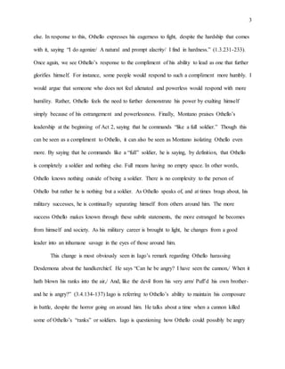 The Role of Power in Othello and O | DOCX