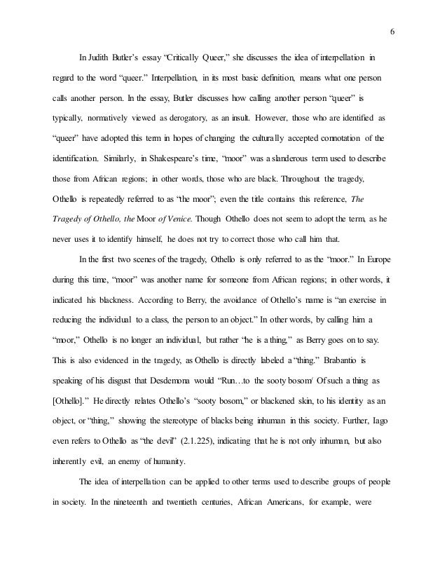 Essay on racism in othello of venice