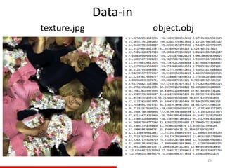 Data-in
29
texture.jpg object.obj
 