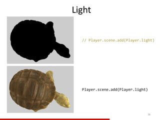 38
// Player.scene.add(Player.light)
Player.scene.add(Player.light)
Light
 