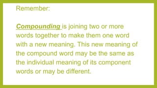 Component Otherwords ENGLISH 5 QUARTER 1 QUARTER 1 WEEK 2 | PPTX