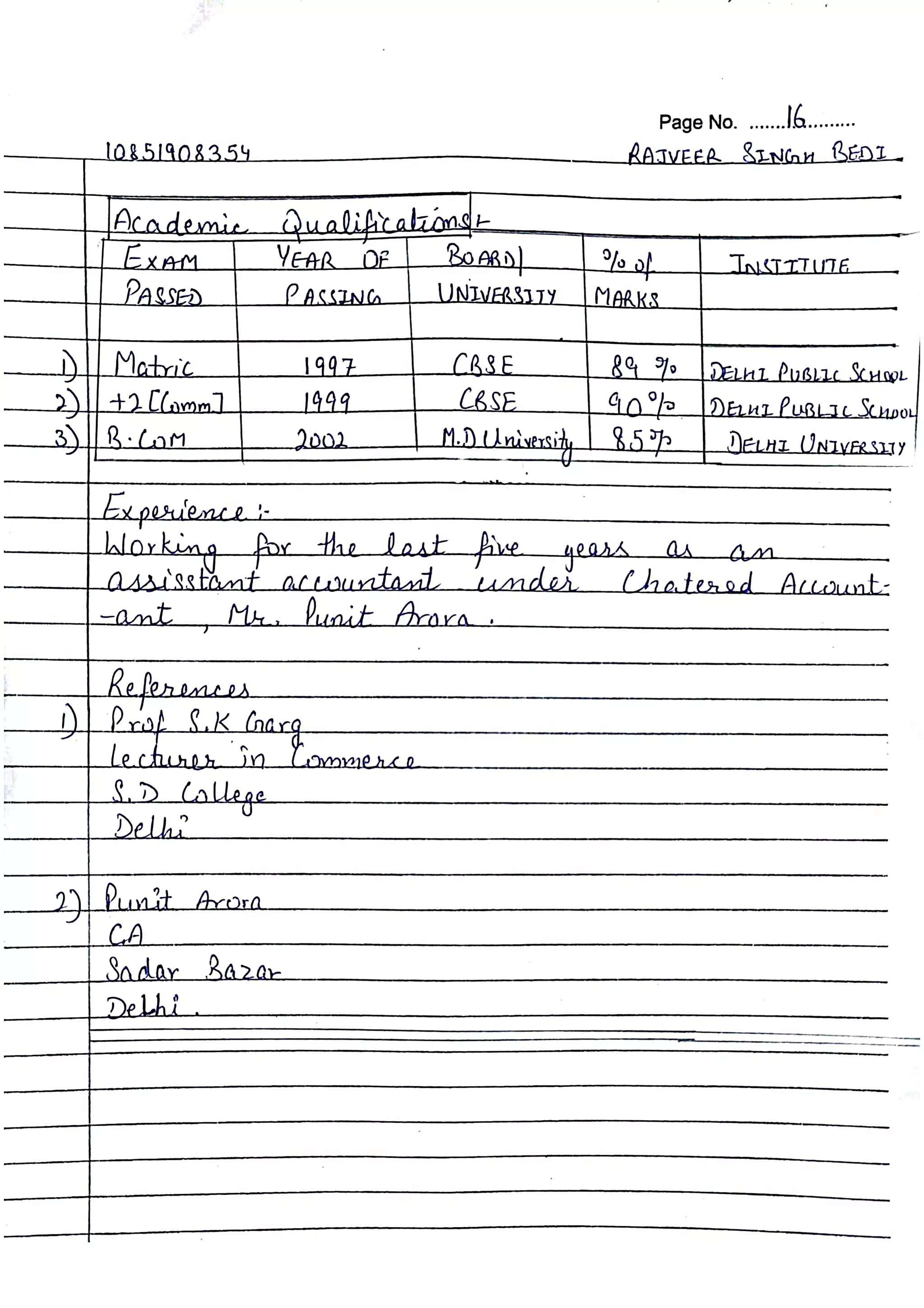 English | Bcom 5th sem  | Hand written Notes | by Ritish bedi #RVIRGO