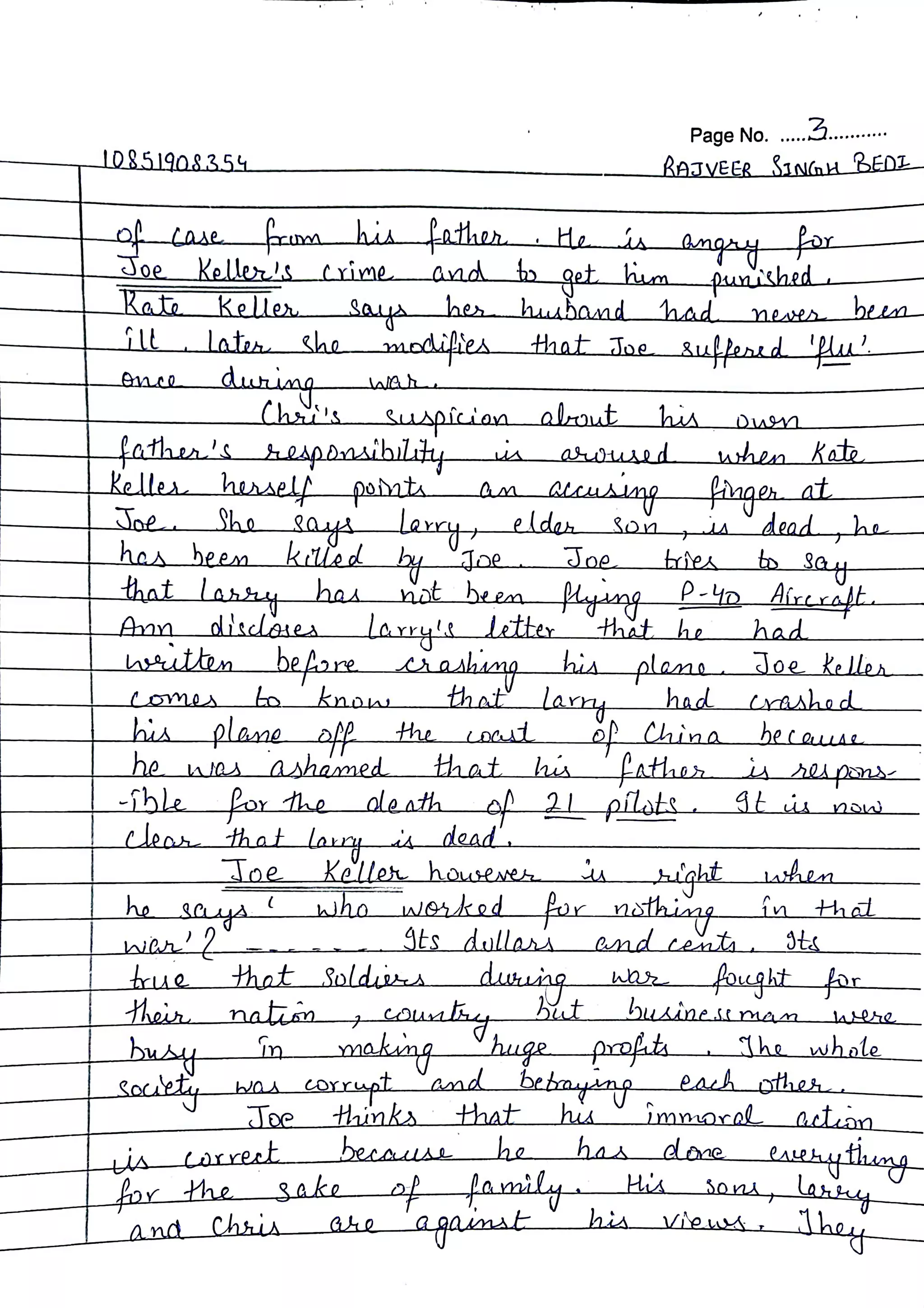 English | Bcom 5th sem  | Hand written Notes | by Ritish bedi #RVIRGO