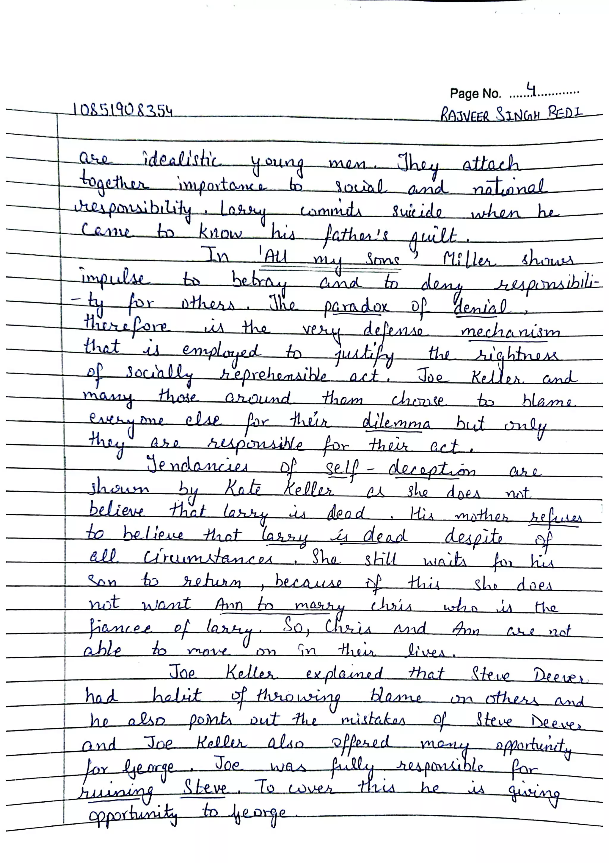 English | Bcom 5th sem  | Hand written Notes | by Ritish bedi #RVIRGO