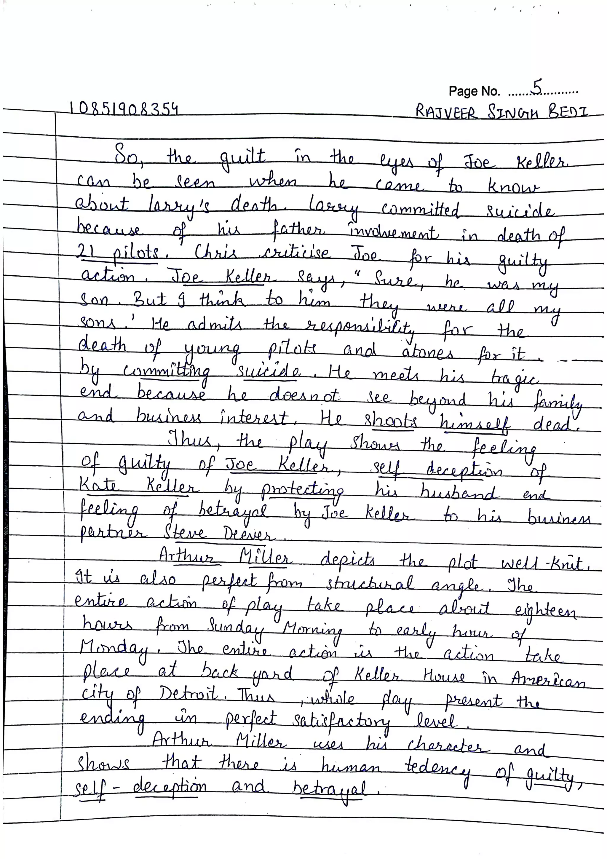English | Bcom 5th sem  | Hand written Notes | by Ritish bedi #RVIRGO