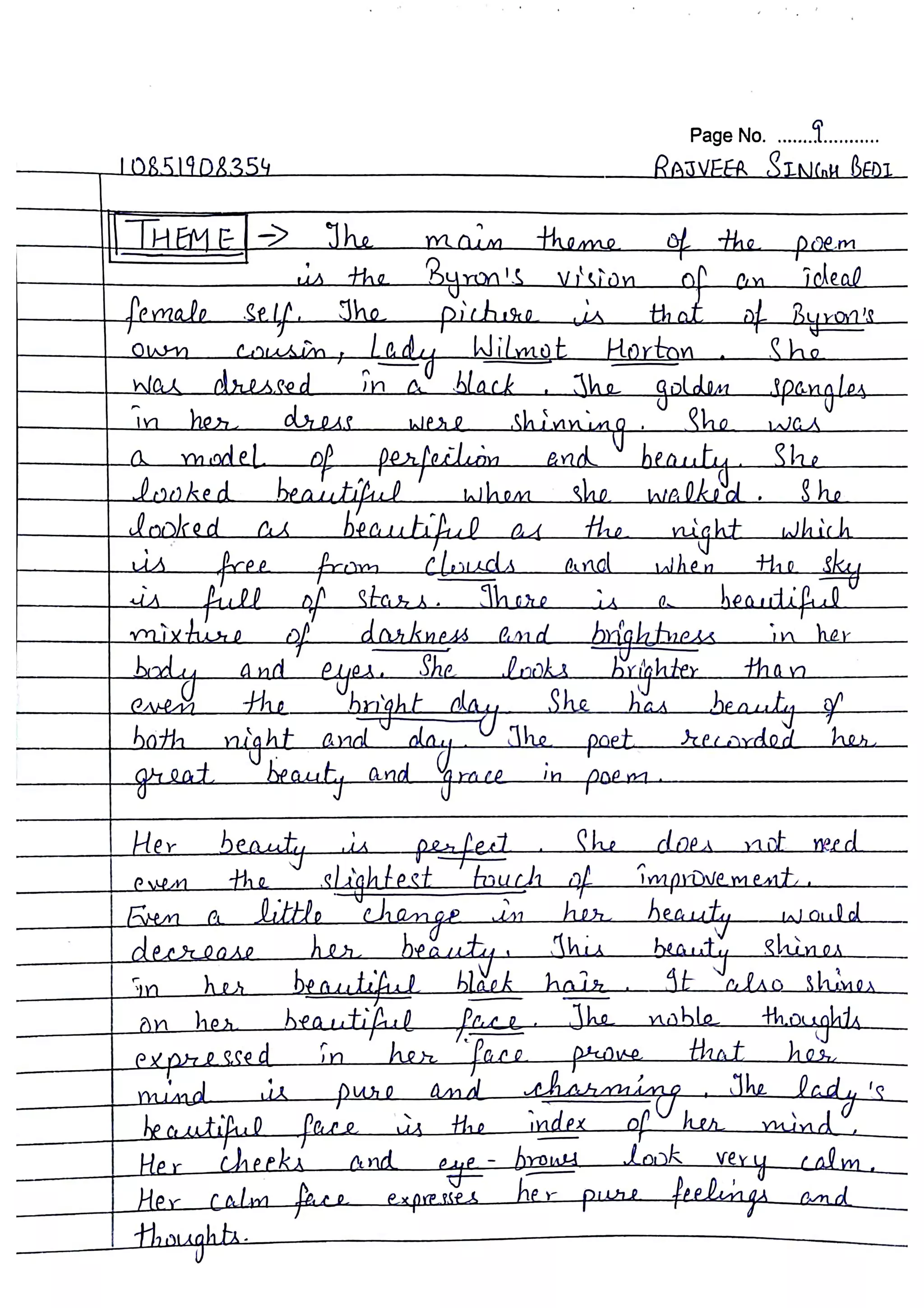 English | Bcom 5th sem  | Hand written Notes | by Ritish bedi #RVIRGO