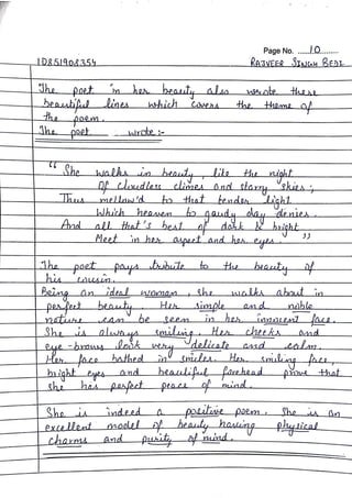 English | Bcom 5th sem | Hand written Notes | by Ritish bedi #RVIRGO | PDF