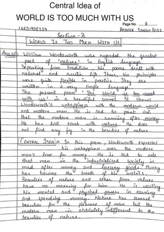 English | Bcom 5th sem | Hand written Notes | by Ritish bedi #RVIRGO | PDF