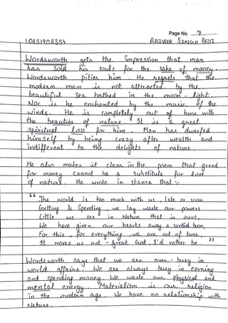 Sem Ela Notes English | Bcom 5th sem | Hand written Notes | by Ritish bedi #RVIRGO | PDF