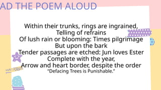9 Rings Poem ENGlish 7-Quarter 1-WEEK1_MATATAG CURRICULUM | PPTX