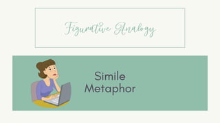 Figurative Analogy
Metaphor
Simile
 