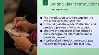ENG 7 Q4 EN7INF-IV-13 Compose the informational text based on the ...