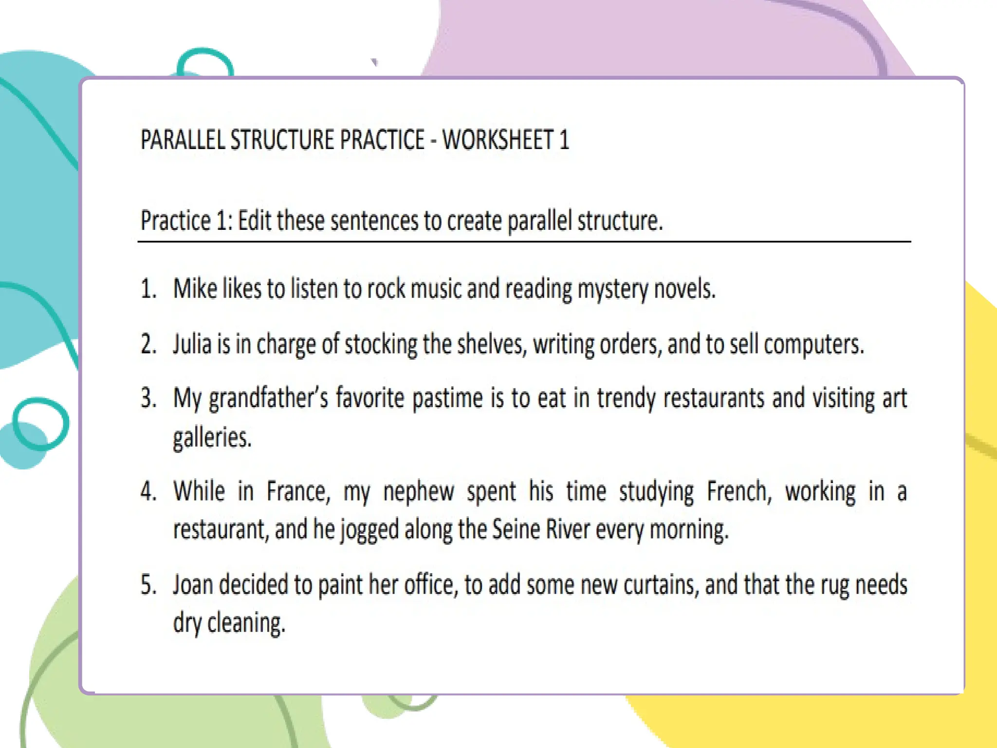 English 8 Quarter 3 Module 6.pptx Using Parallel Structures | PPTX ...