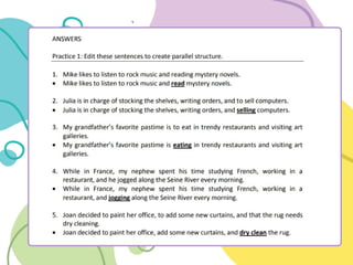 English 8 Quarter 3 Module 6.pptx Using Parallel Structures