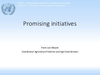 UNECE – United Nations Economic Commission for Europe
UN/CEFACT – UN Centre for Trade Facilitation and e-Business
Promisin...
