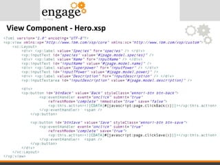 View Component - Hero.xsp
 