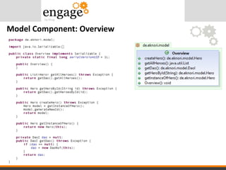 Model Component: Overview
 