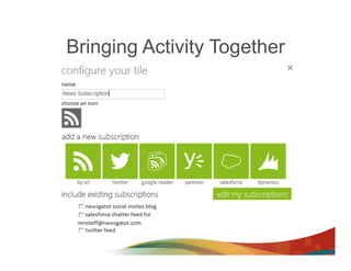 Bringing Activity Together
 