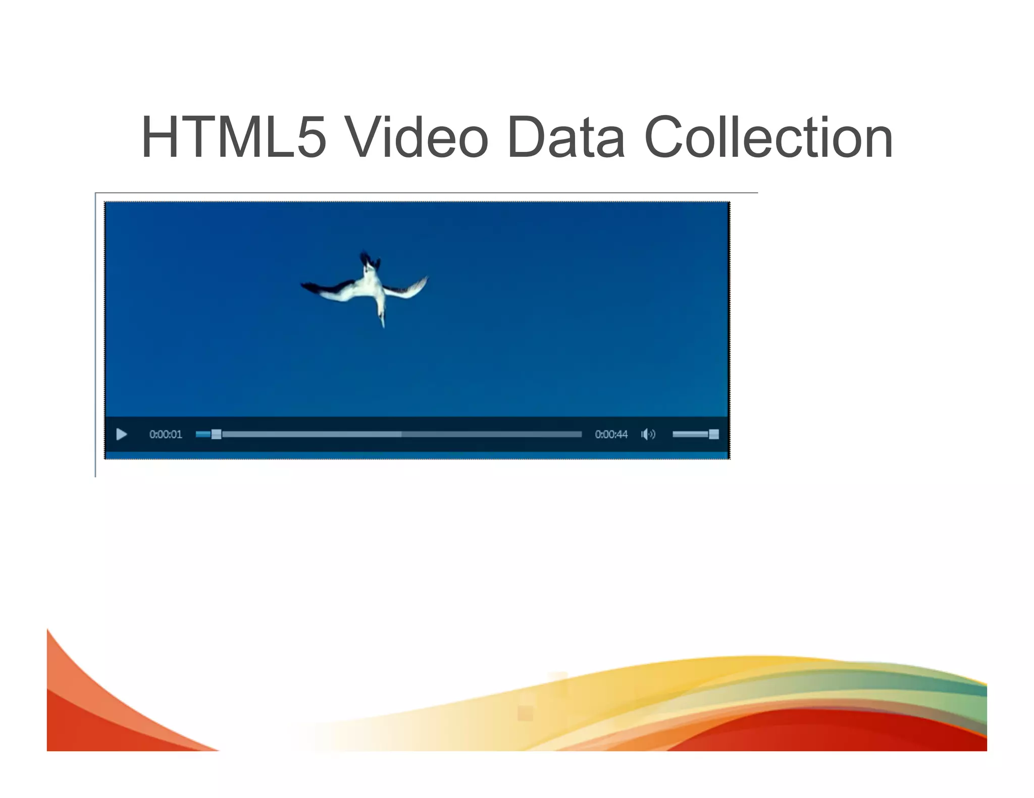 HTML5 Video Data Collection
 