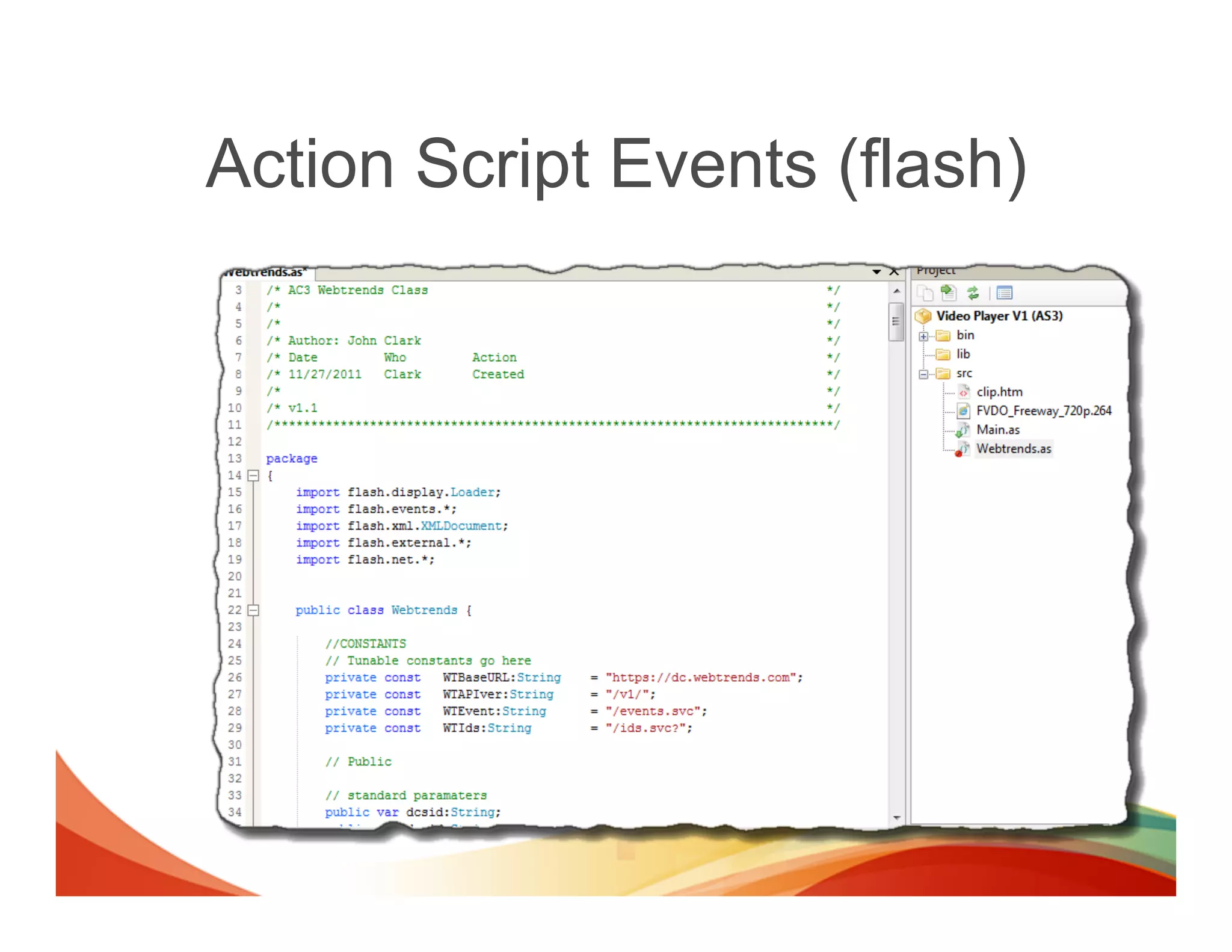 Action Script Events (flash)
 