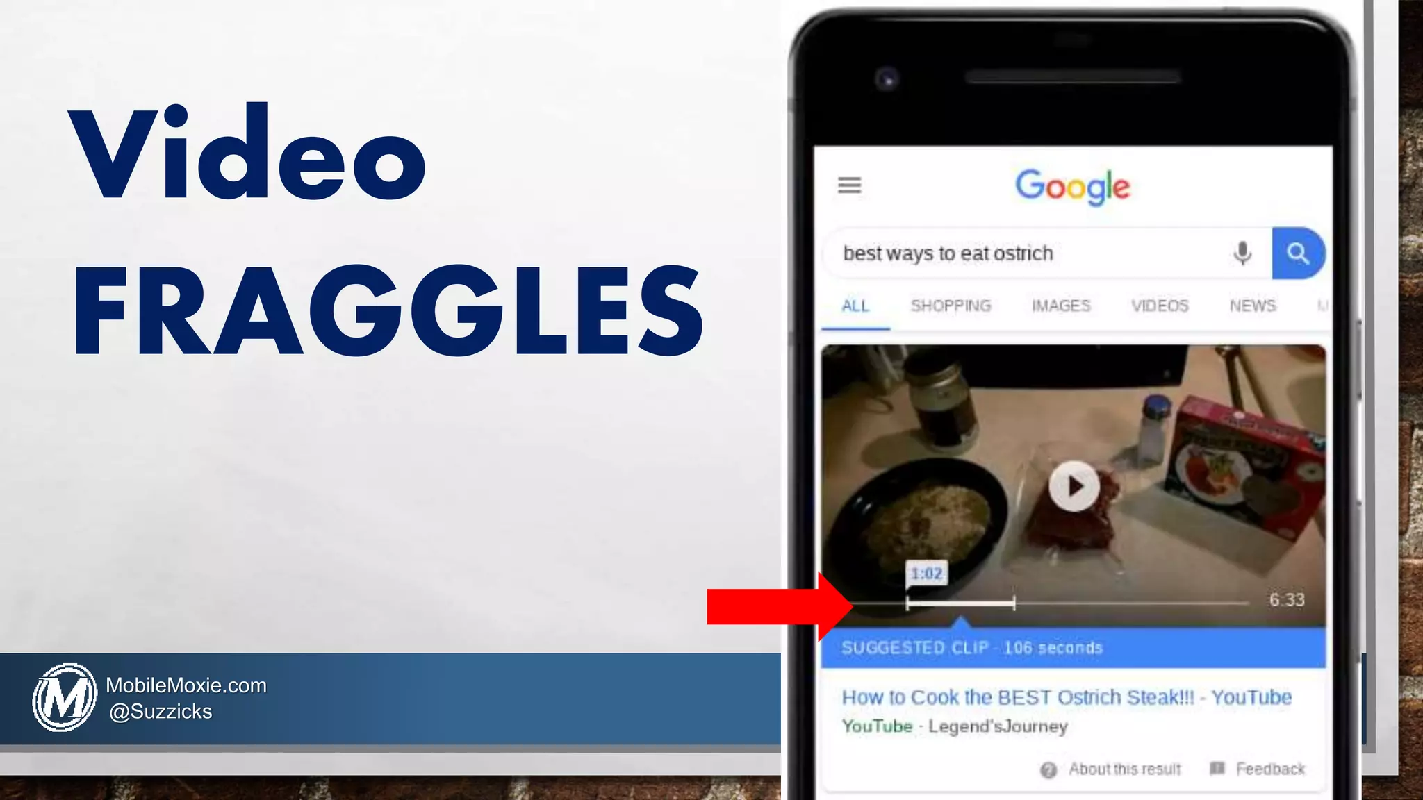 Video
FRAGGLES
MobileMoxie.com
@Suzzicks
 