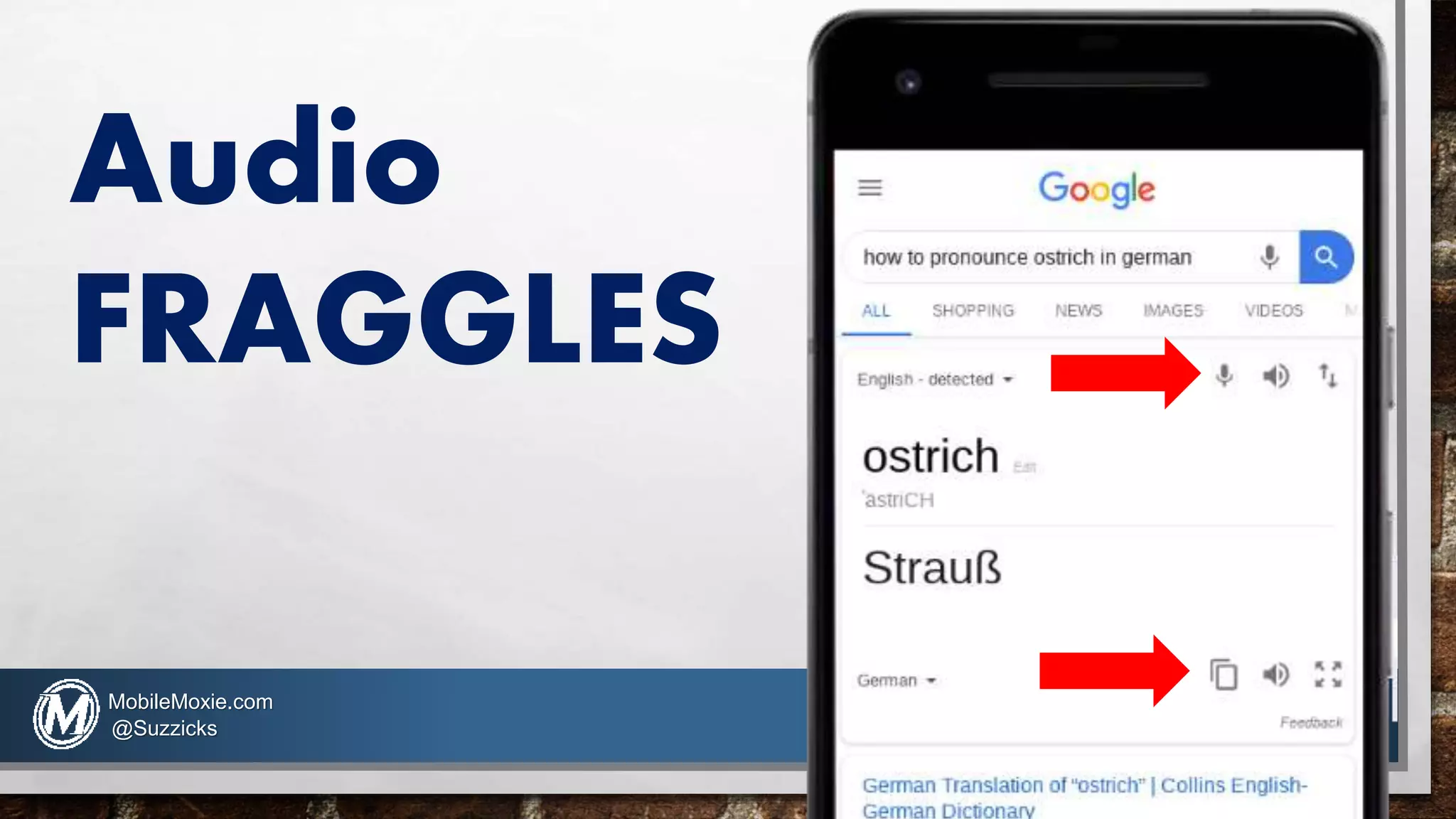 Audio
FRAGGLES
MobileMoxie.com
@Suzzicks
 