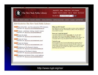 Engage: Web 2.0 in Libraries