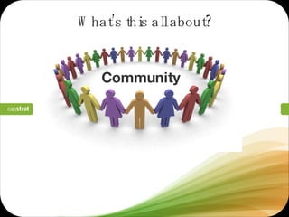 What’s this all about? Community 