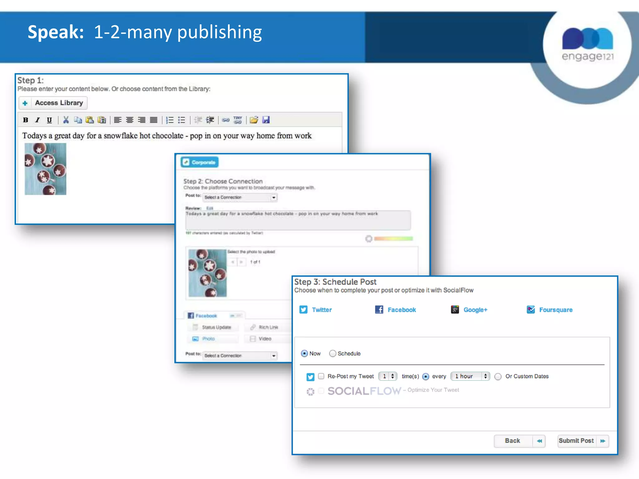 Speak: 1-2-many publishing

 