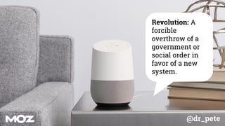 @dr_pete
Revolution: A
forcible
overthrow of a
government or
social order in
favor of a new
system.
 