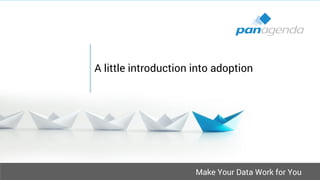 Make Your Data Work for You
A little introduction into adoption
 