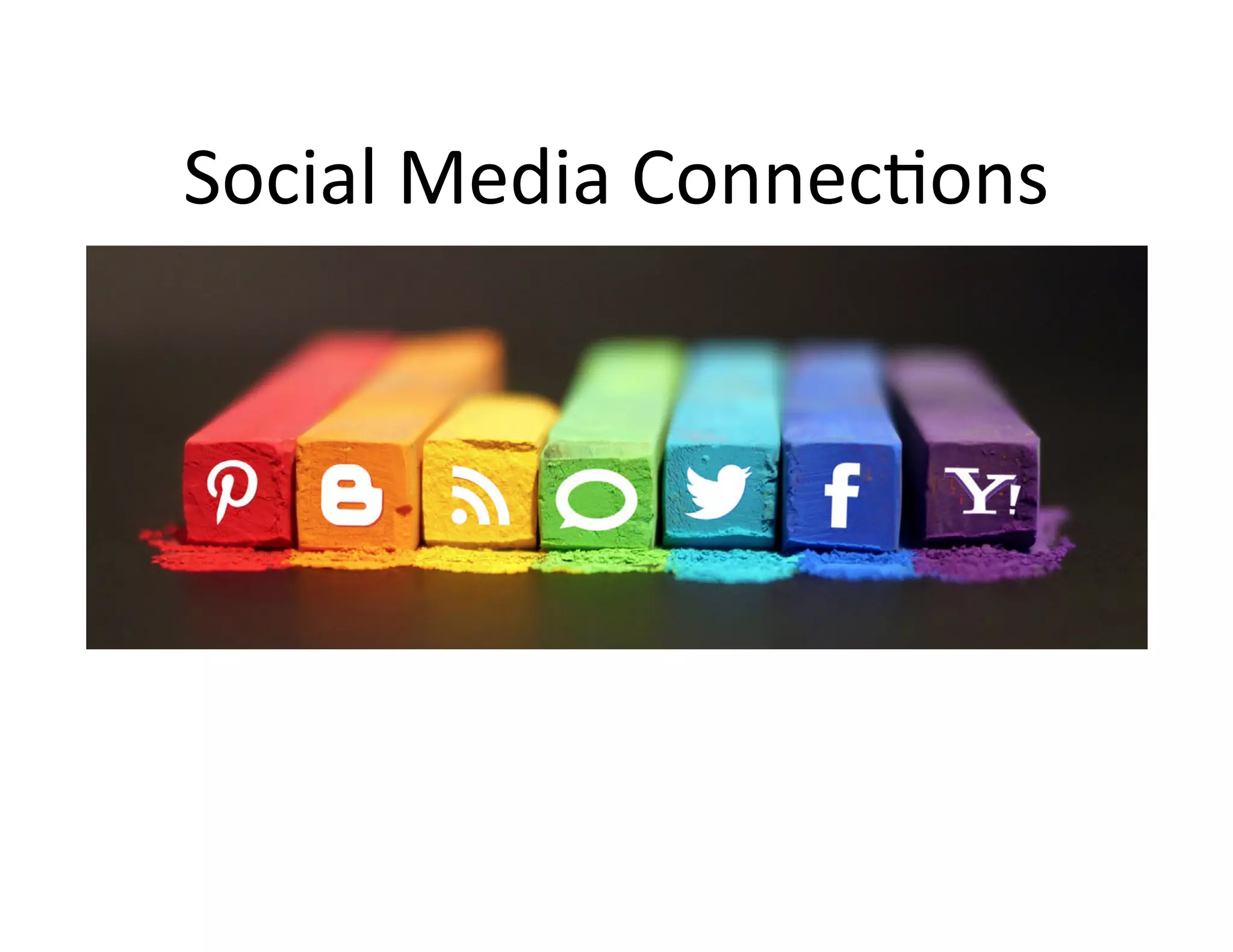 Social	
  Media	
  Connec@ons	
  

 