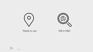 11/21/16
Watson
Developer
Conference
201613
Ready  to  use Still  in  R&D
 