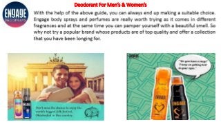 Deodorant For Men’s & Women’s
 