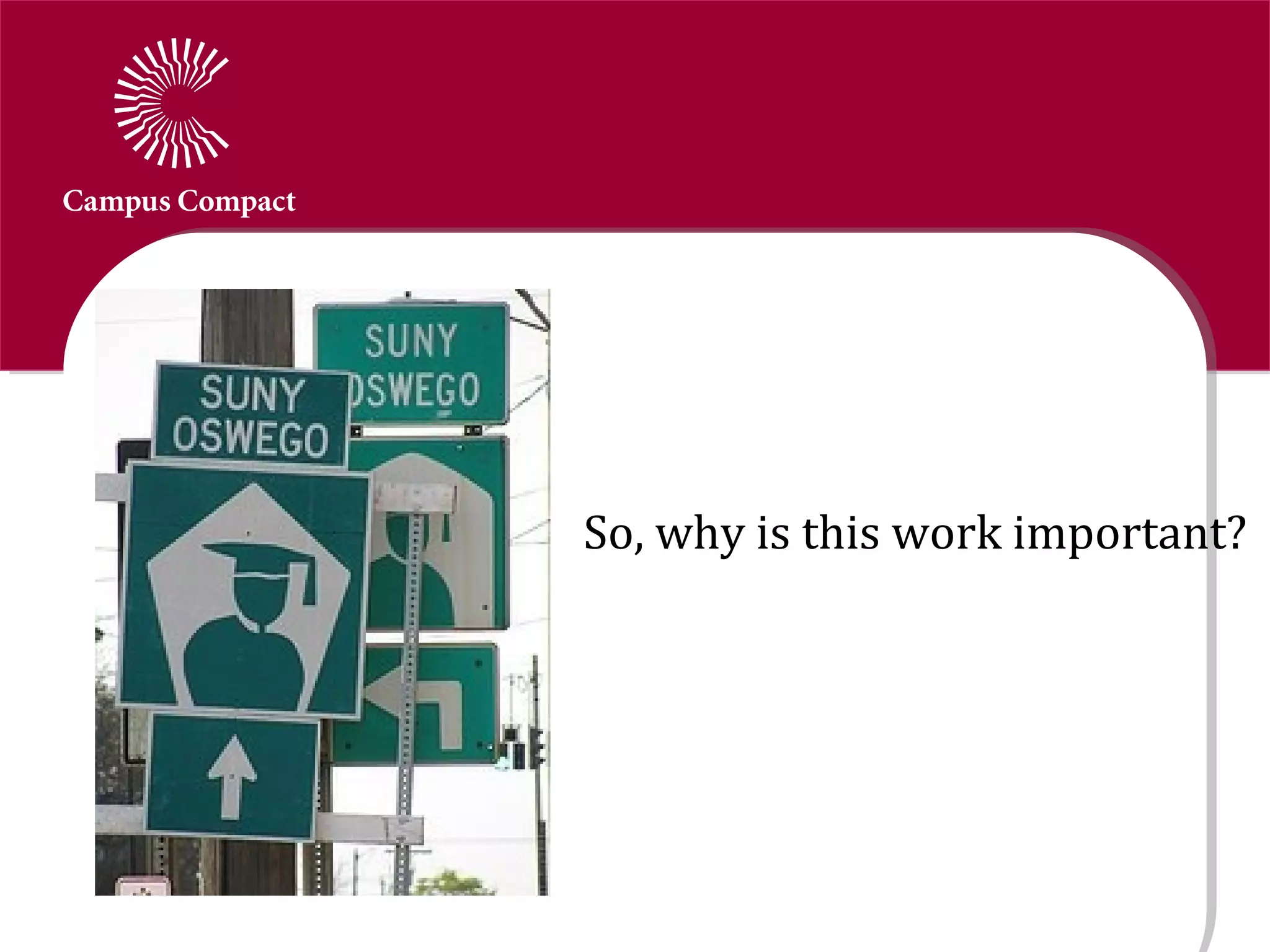 So, why is this work important?
 