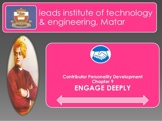 Engage deeply chapter 9 cpdp