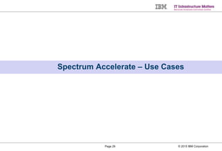 © 2015 IBM CorporationPage 29
Spectrum Accelerate – Use Cases
 