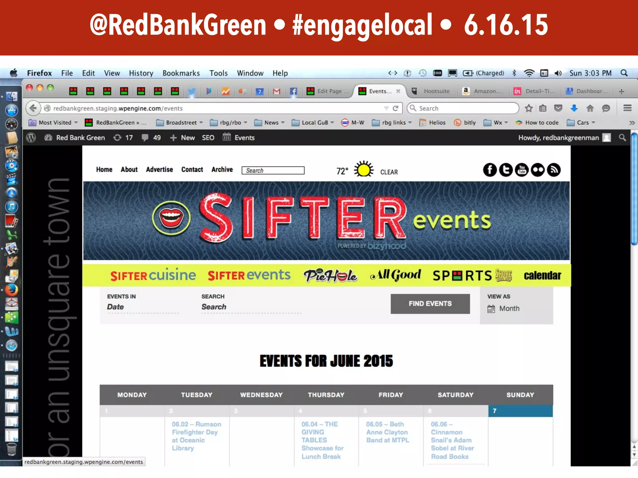 JEM 499 • @jbatsell • 10.7.14@RedBankGreen • #engagelocal • 6.16.15
 
