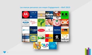 5
Las marcas peruanas con mayor Engagement – Abril 2013
 