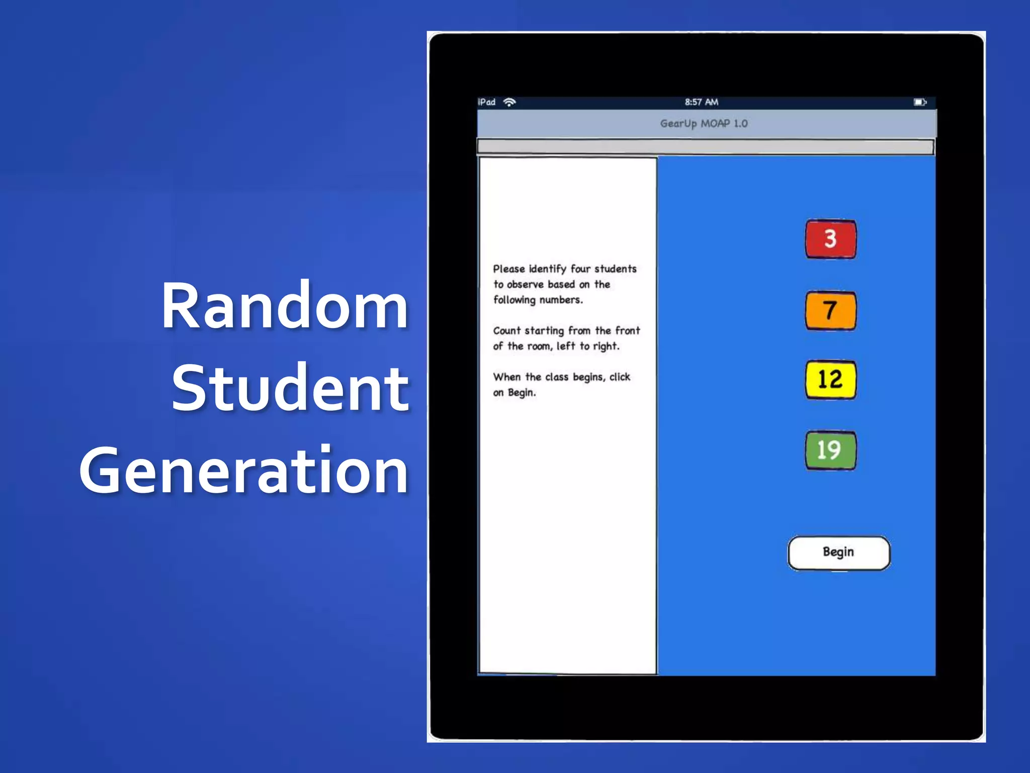 Random
  Student
Generation
 