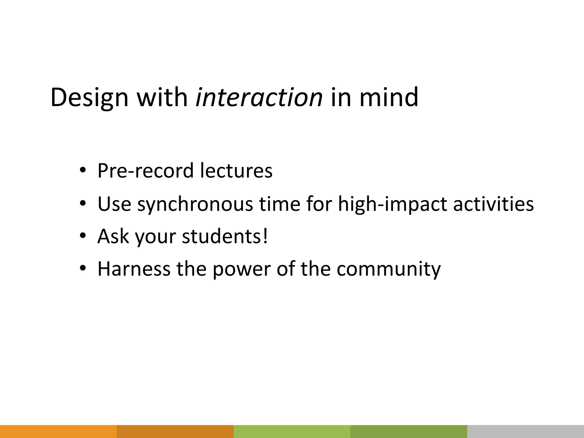 Engagement: Talking Slides